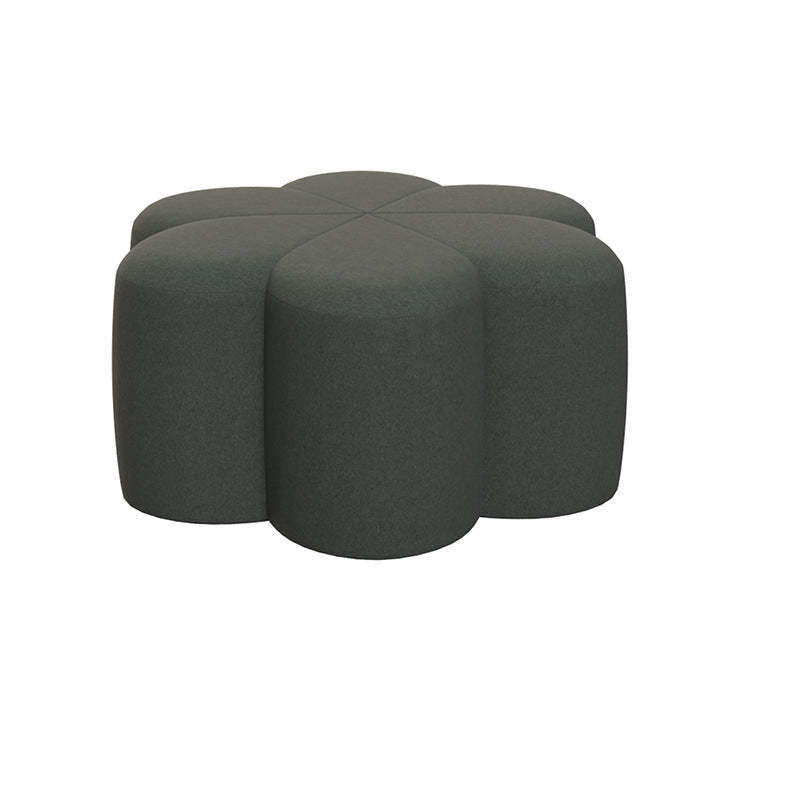 Nordic Plum Blossom Fabric Velvet Footstool