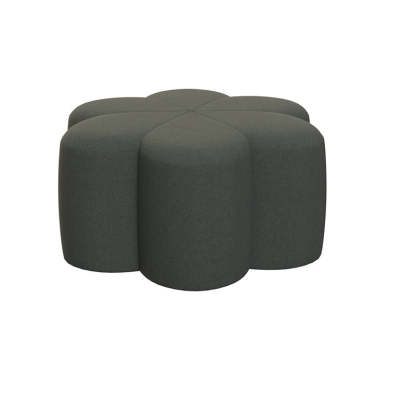 Nordic Plum Blossom Fabric Velvet Footstool
