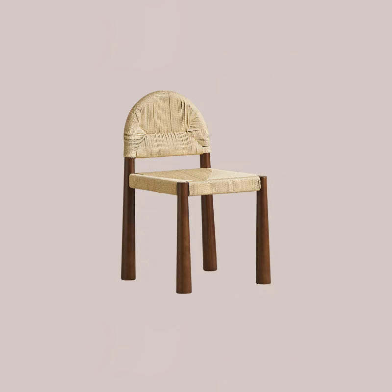 Vintage Wood Rattan Chair