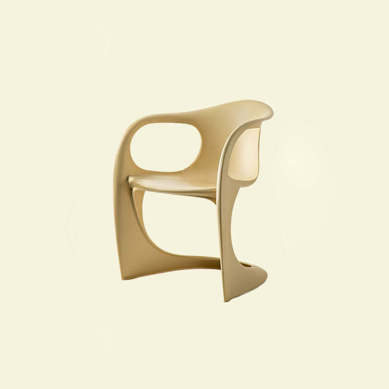 Scandinavian Curved Plastic Armchair