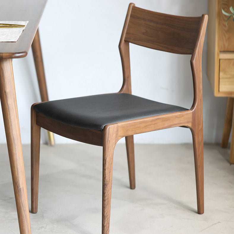 Chinese Wood Cowhide Dining Chair — Cowhide