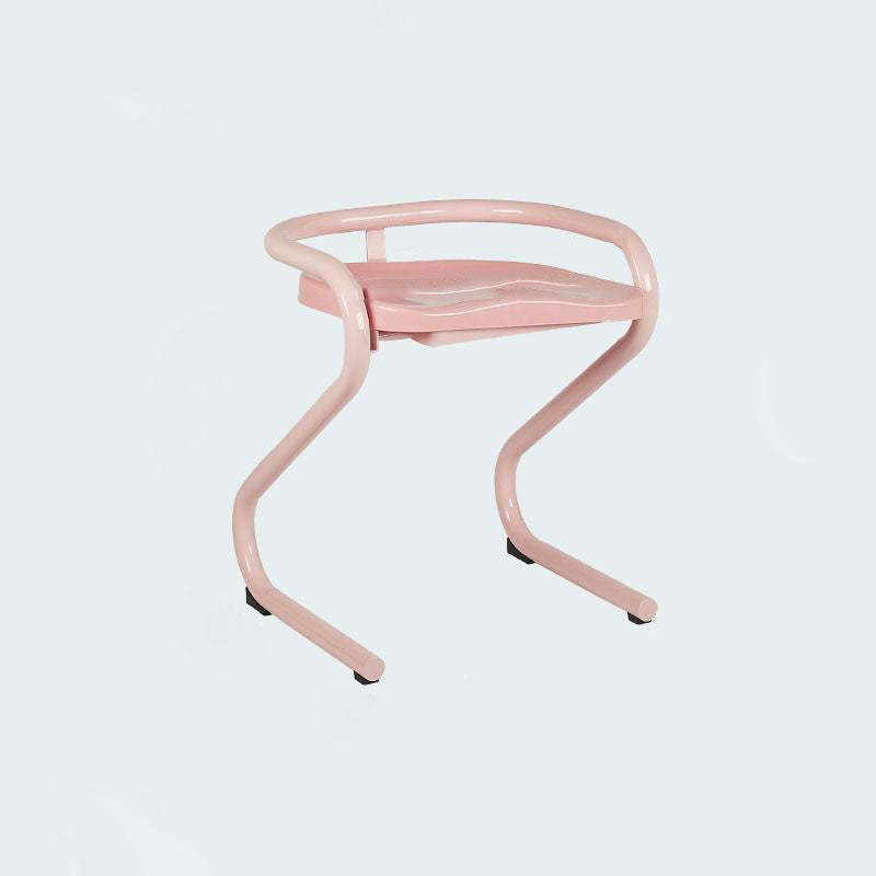 Mid-Century Curved Metal Dining Chair