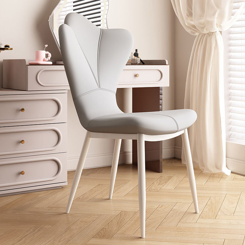 Nordic PU Leather Steel Dining Chair