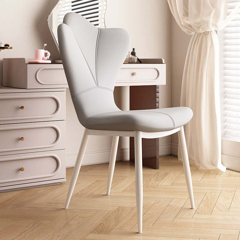 Nordic PU Leather Steel Dining Chair