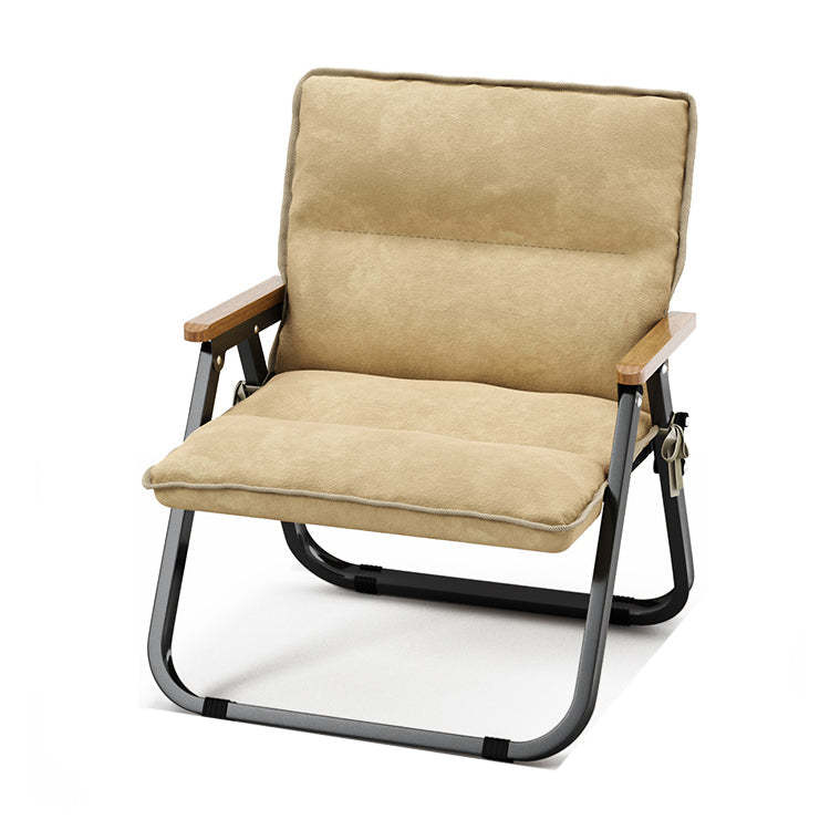 Wood steel rust foldable accent chairs - traditional — 17.5" W x 24.5" H x 21.65" L / Solid Wood / Black