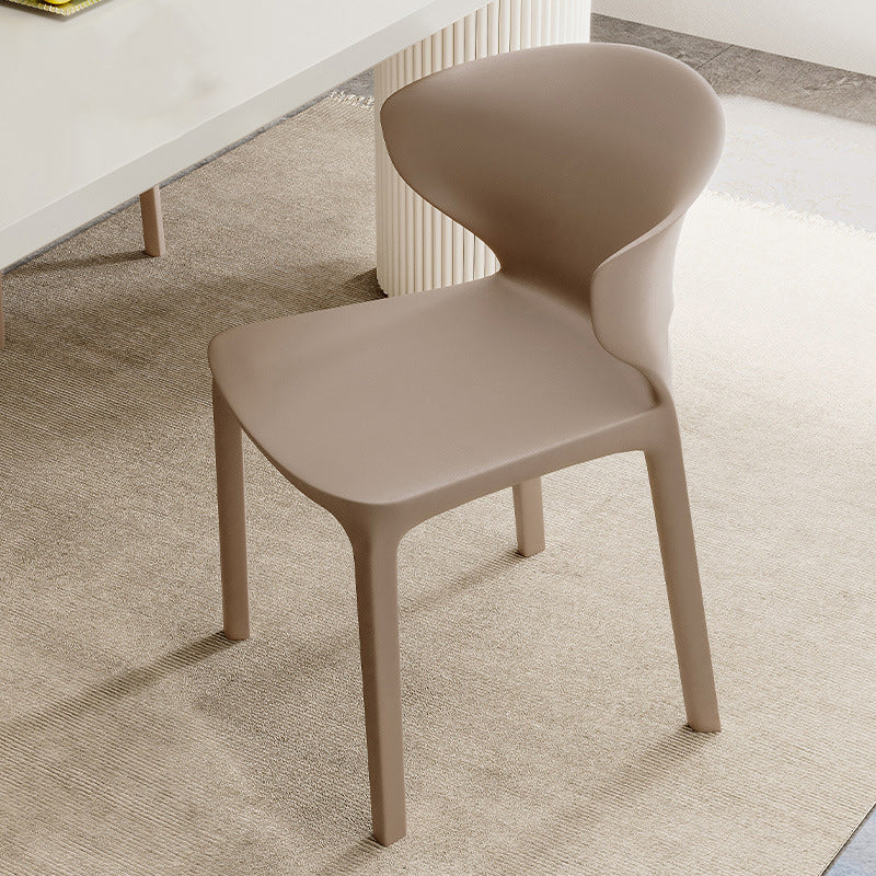 Scandinavian Velvet Ergonomic Stackable Dining Chair