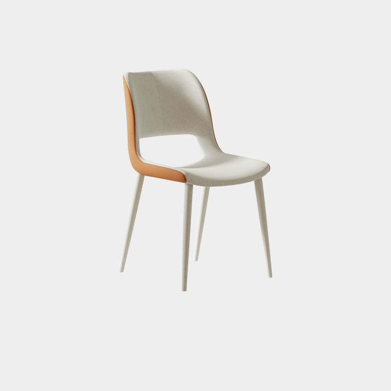 Minimalist Cat Scratch Leather Square Dining Chair
