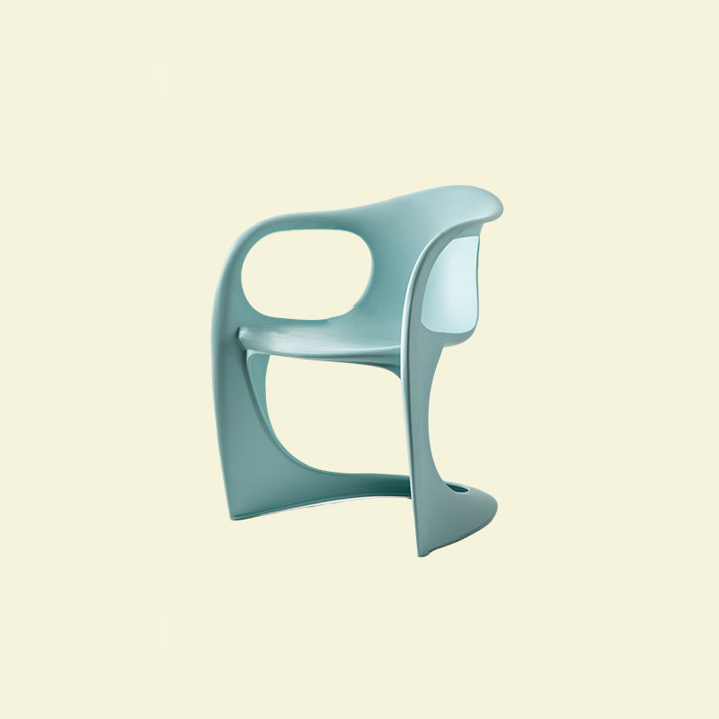 Scandinavian Curved Plastic Armchair