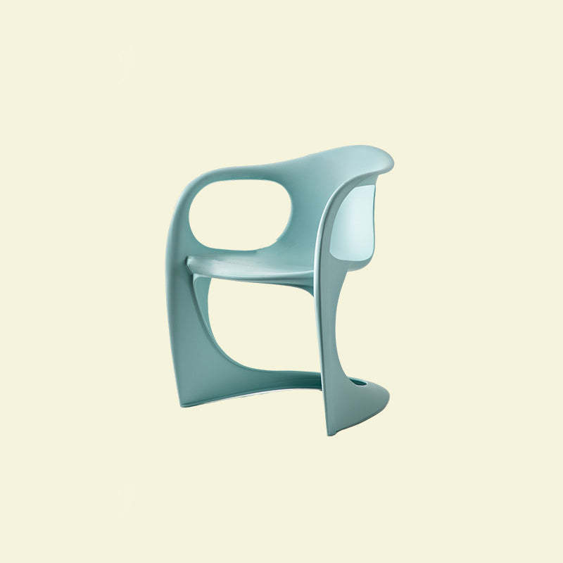 Scandinavian Curved Plastic Armchair