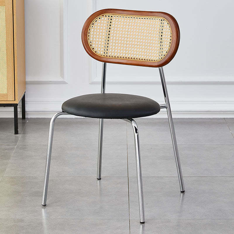Vintage Rattan Arc Dining Chair