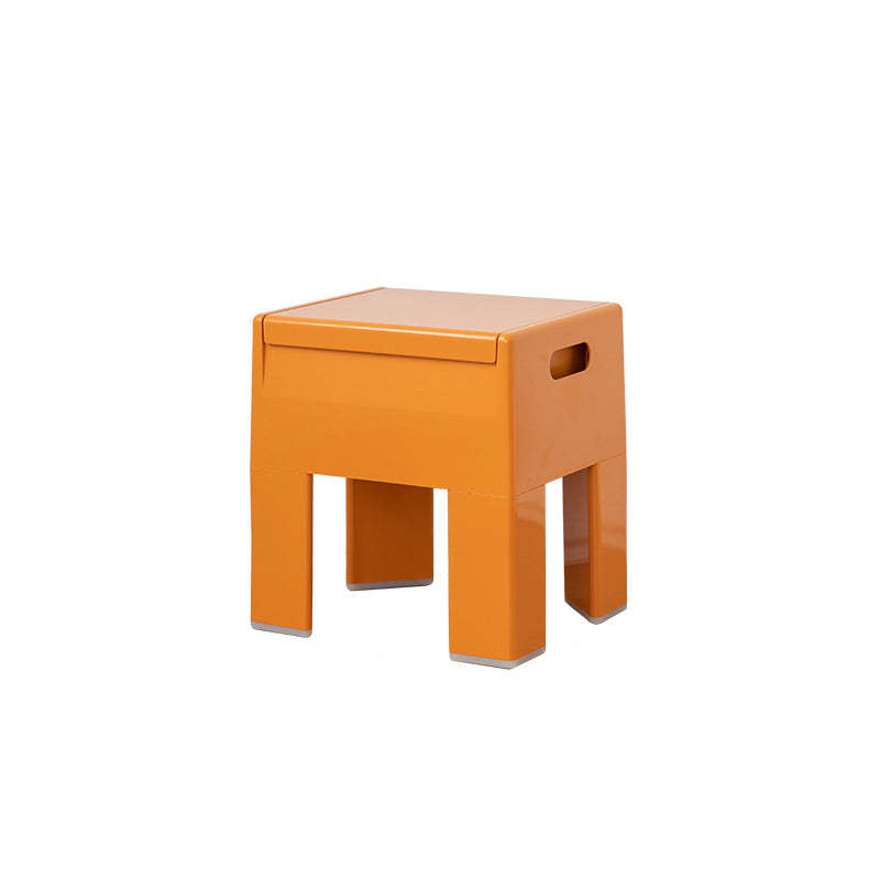 Contemporary Backless Plastic Chair