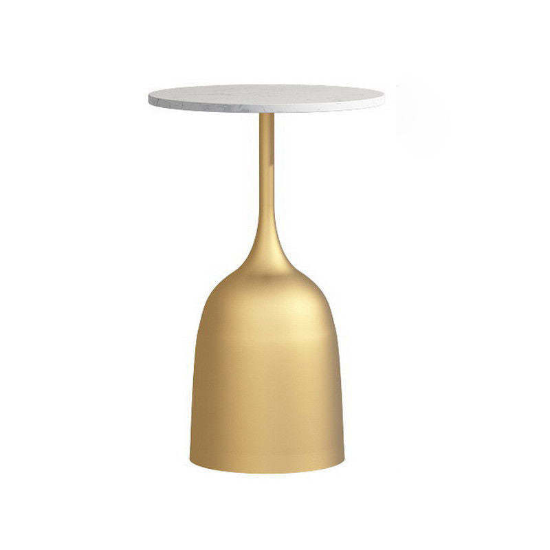 Scandinavian Metal Iron Marble End Table