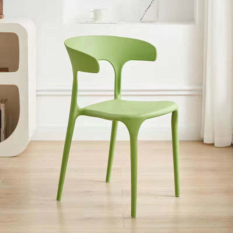 Minimalist Cow Corner Plastic Dining Chair