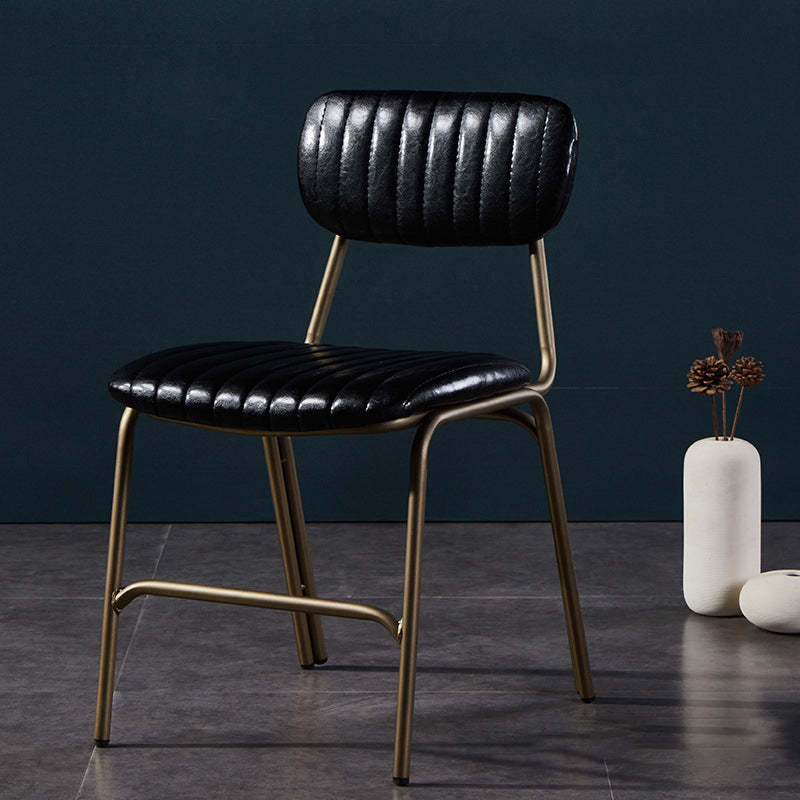 PU Leather Upholstered Metal Dining Chair