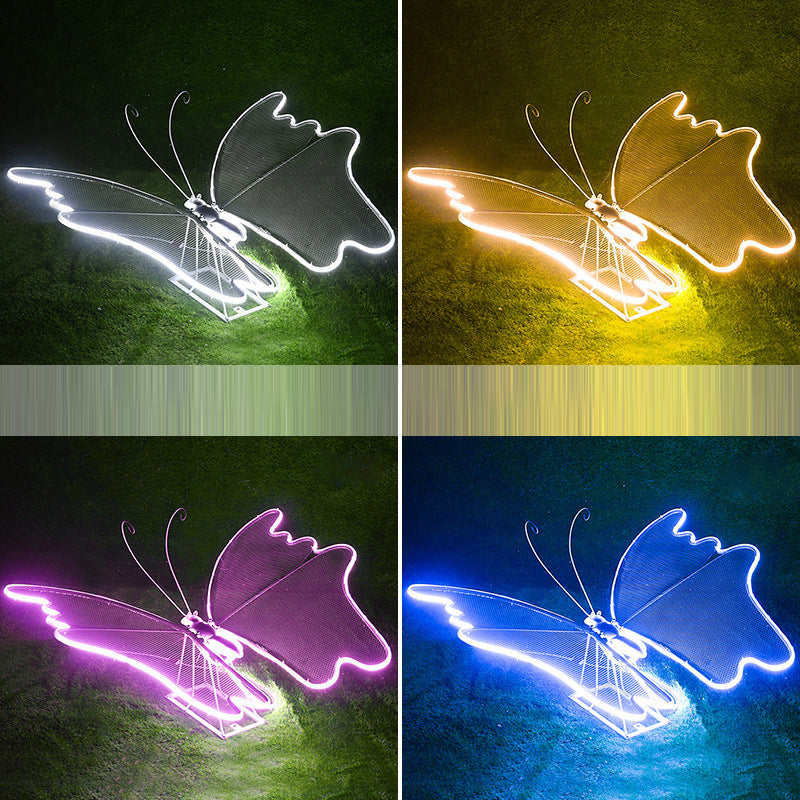 Modern Art Deco Butterfly LED Outdoor Landscape Light