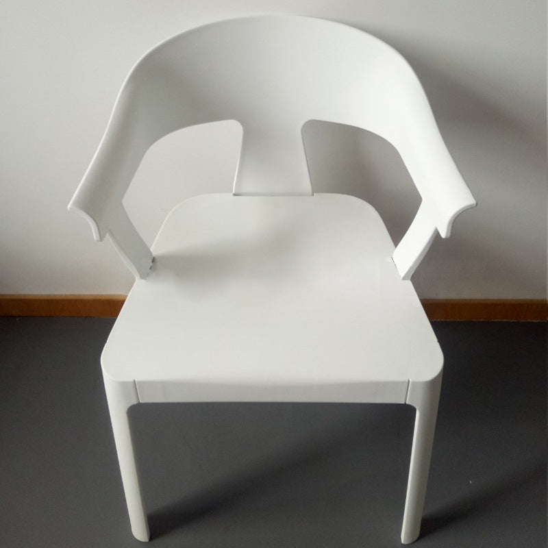 Minimalist Trapezoidal Plastic Dining Chair