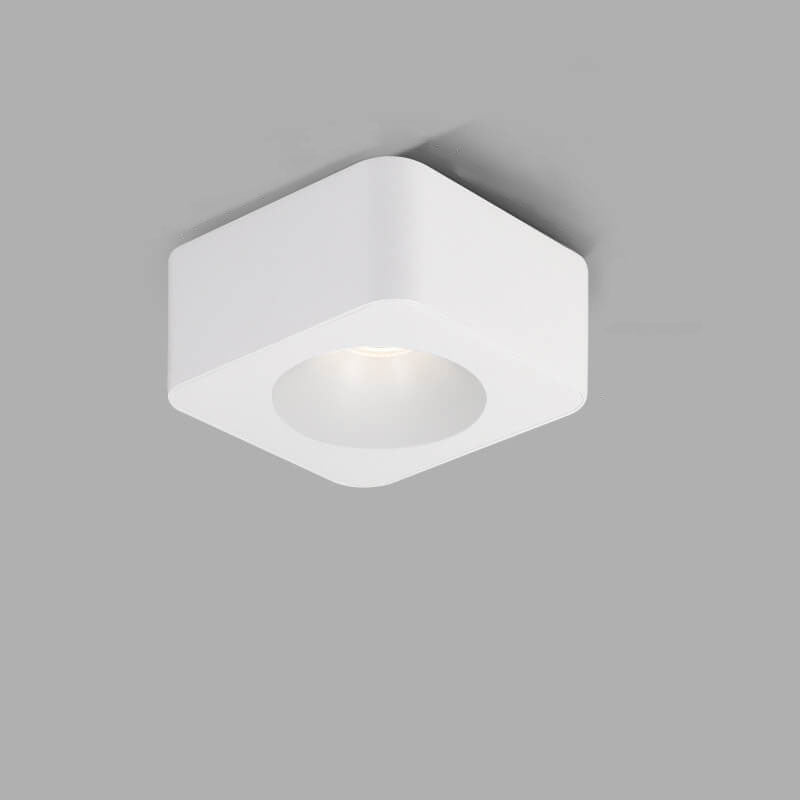Minimalist Square Aluminum LED Spotlight Flush Ceiling Light
