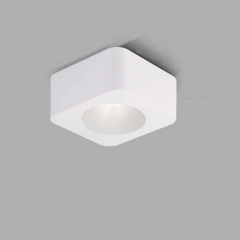 Minimalist Square Aluminum LED Spotlight Flush Ceiling Light