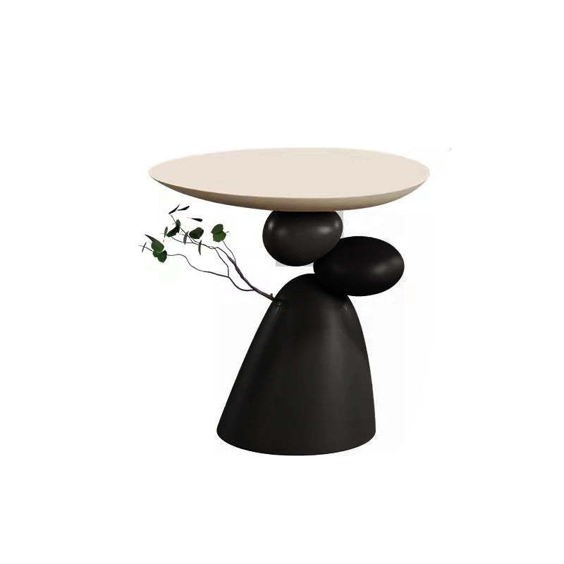 Contemporary Elliptical Branch Resin End Table