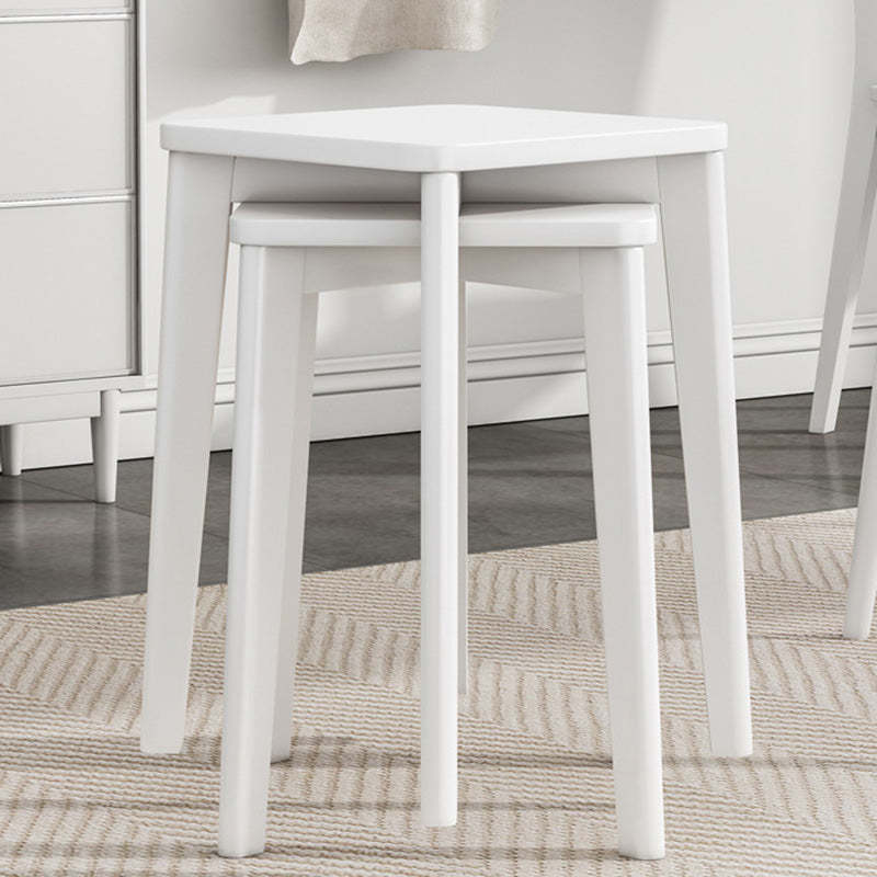 Chinese Wood Stackable Low Stool
