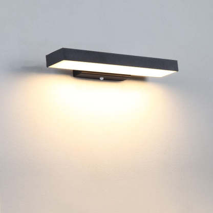 Minimalist Rectangular LED Sensor Outdoor Wall Sconce