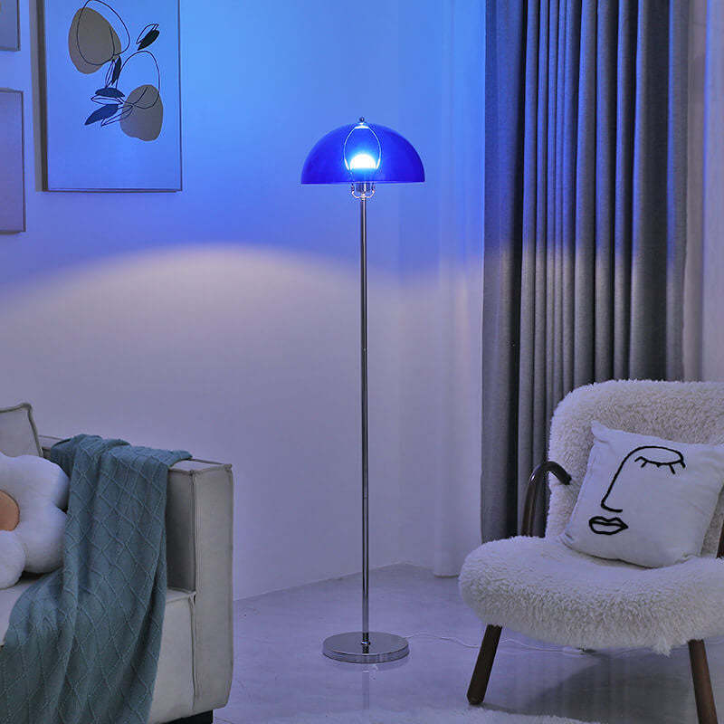 Nordic Vintage Acrylic Clear Dome LED Floor Lamp