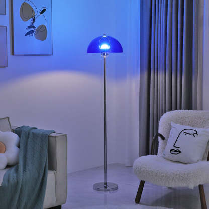 Nordic Vintage Acrylic Clear Dome LED Floor Lamp