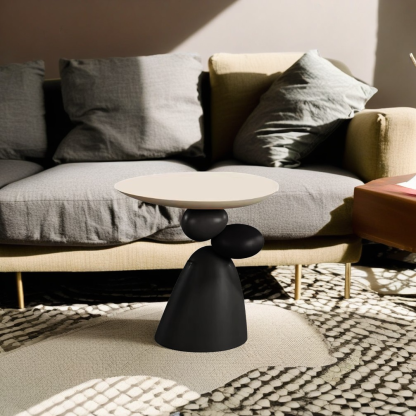 Contemporary Elliptical Branch Resin End Table