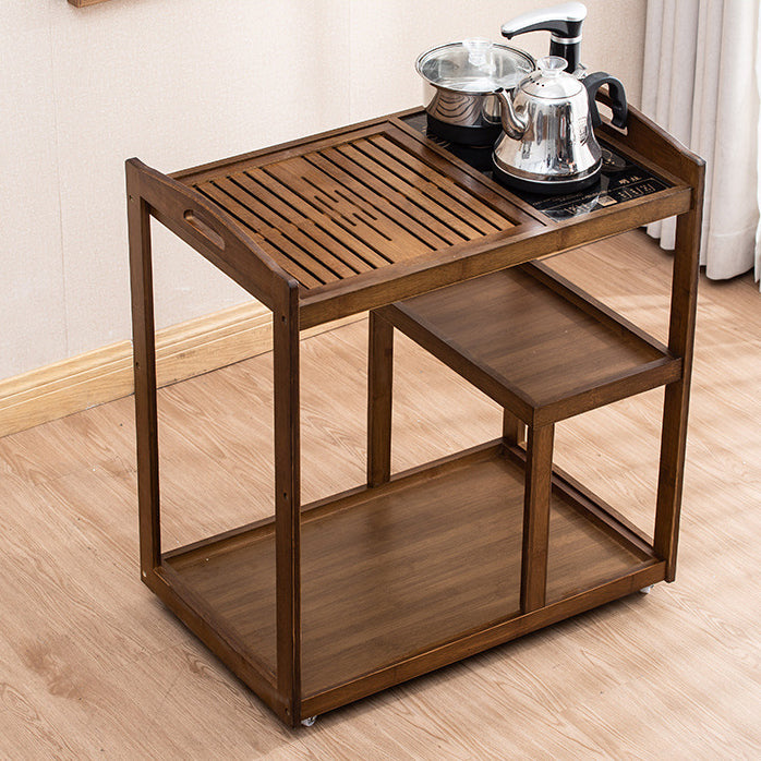 Minimalist Solid Wood 3-Tier End Table