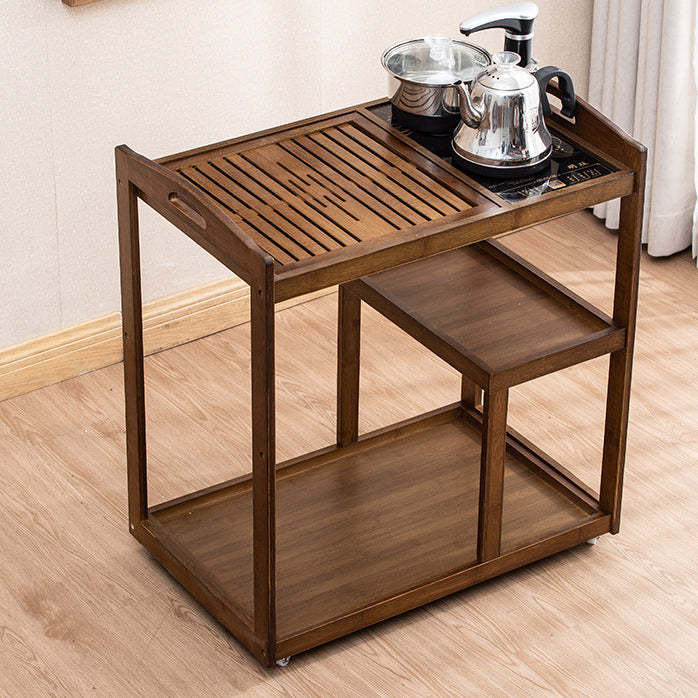 Minimalist Solid Wood 3-Tier End Table