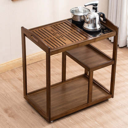Minimalist Solid Wood 3-Tier End Table