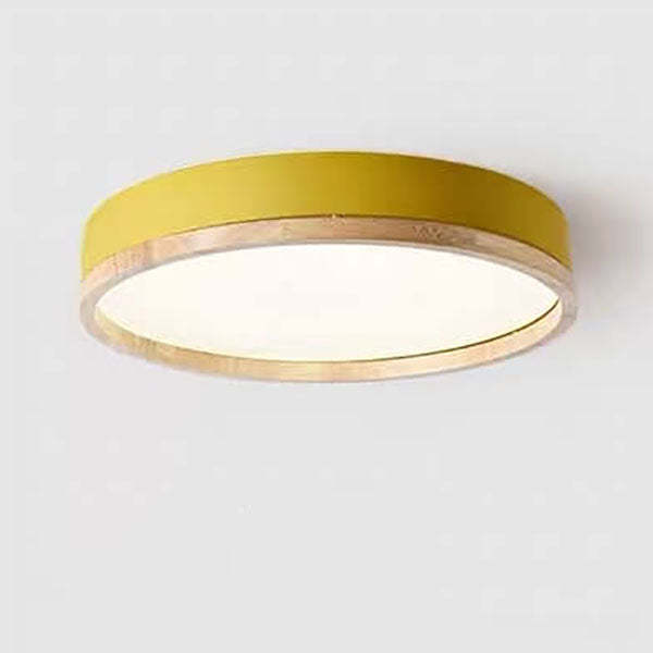 Macaron Round Acrylic LED Flush Mount Light
