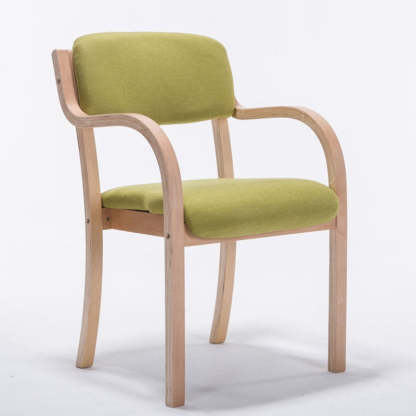 Nordic Wood Fabric Leather Velvet Dining Chair