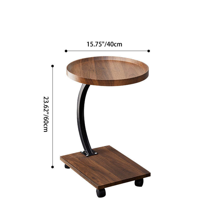 Minimalist Artificial Plate Metal 2-Tier Coffee Table