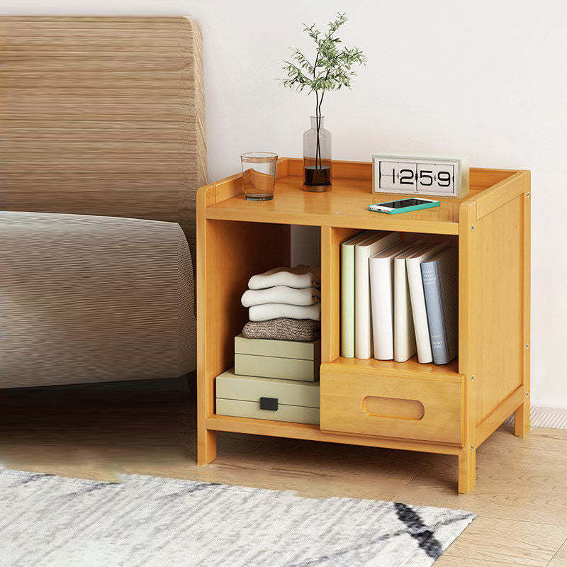 Minimalist Bamboo 1/2-Drawer Nightstand
