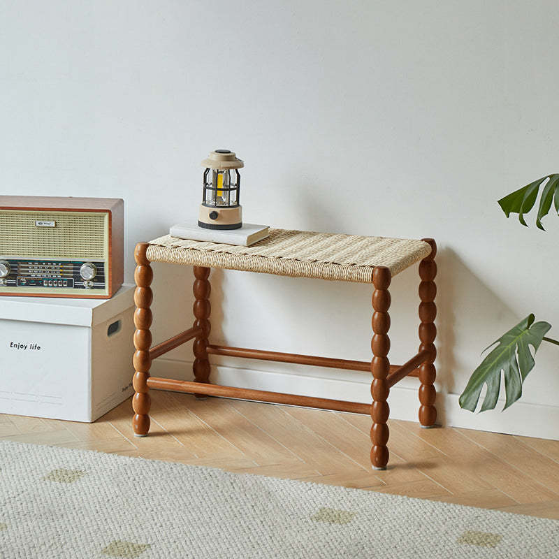 Vintage Wood Kraft Rope Coffee Table