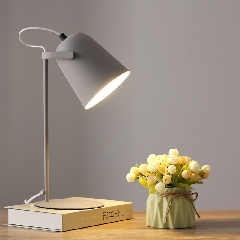 Nordic Macaron Iron Bucket Table Lamp