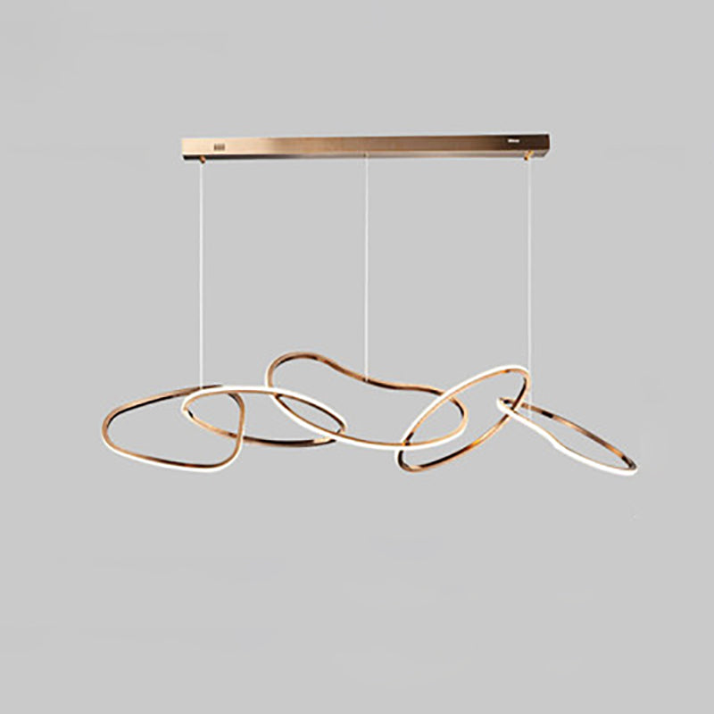 Nordic Stainless Steel Toroidal LED Chandelier