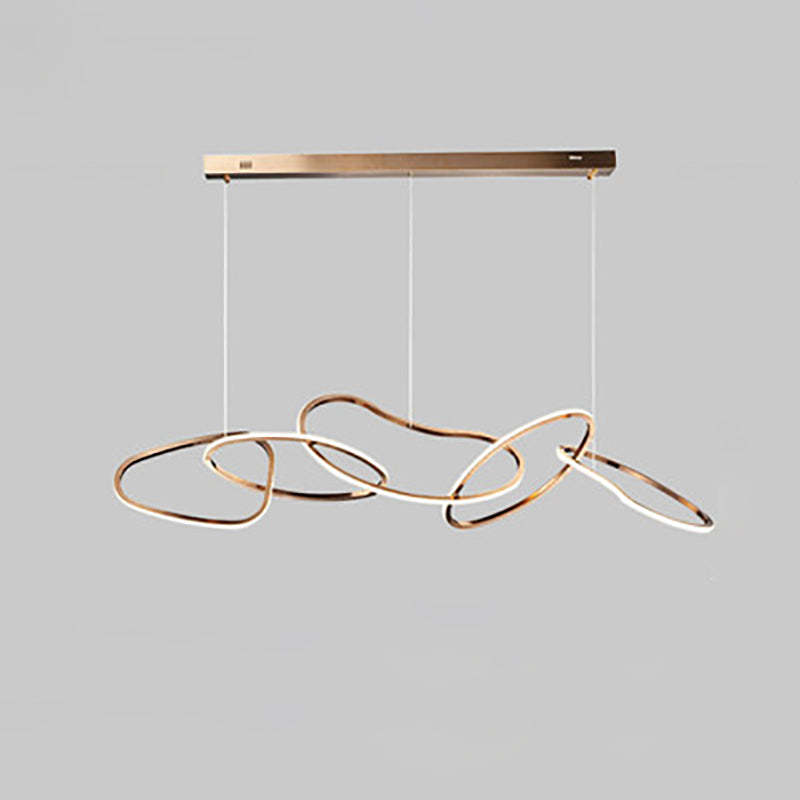 Nordic Stainless Steel Toroidal LED Chandelier