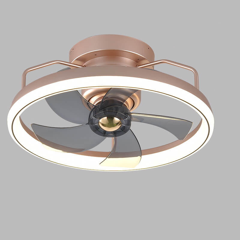 Minimalist Ring Shade Mount Ceiling Fan Light