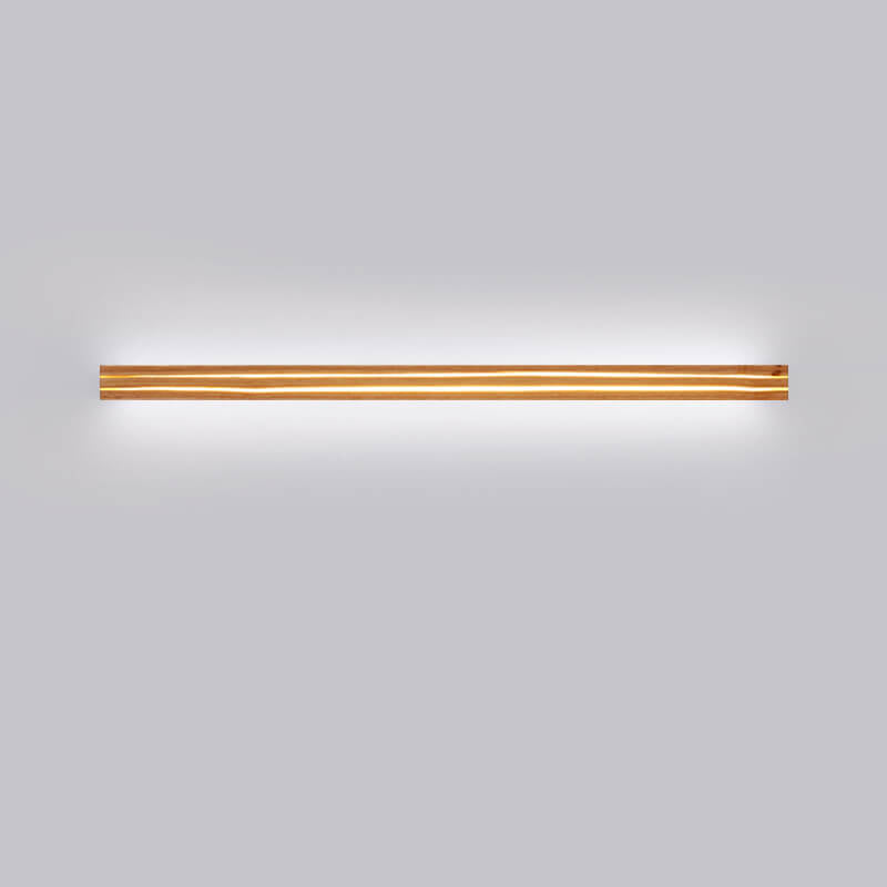 Japanese Wabi-Sabi Modern Linear Wood LED Sconce
