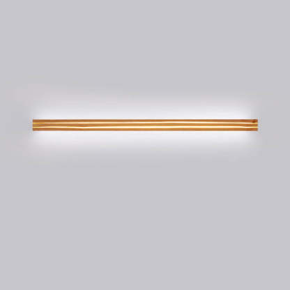 Japanese Wabi-Sabi Modern Linear Wood LED Sconce