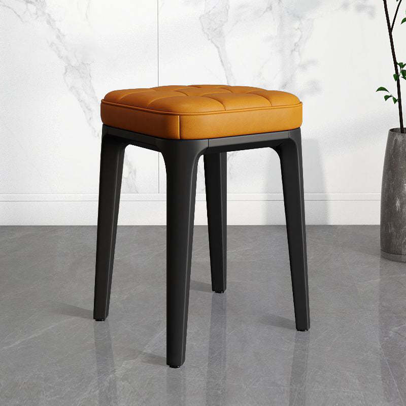 Lighom plaid vanity leather vanity stools for bedroom