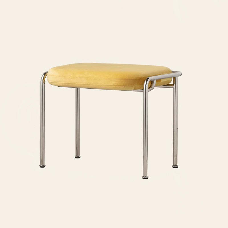 Scandinavian Backless Upholstered Vanity Stool