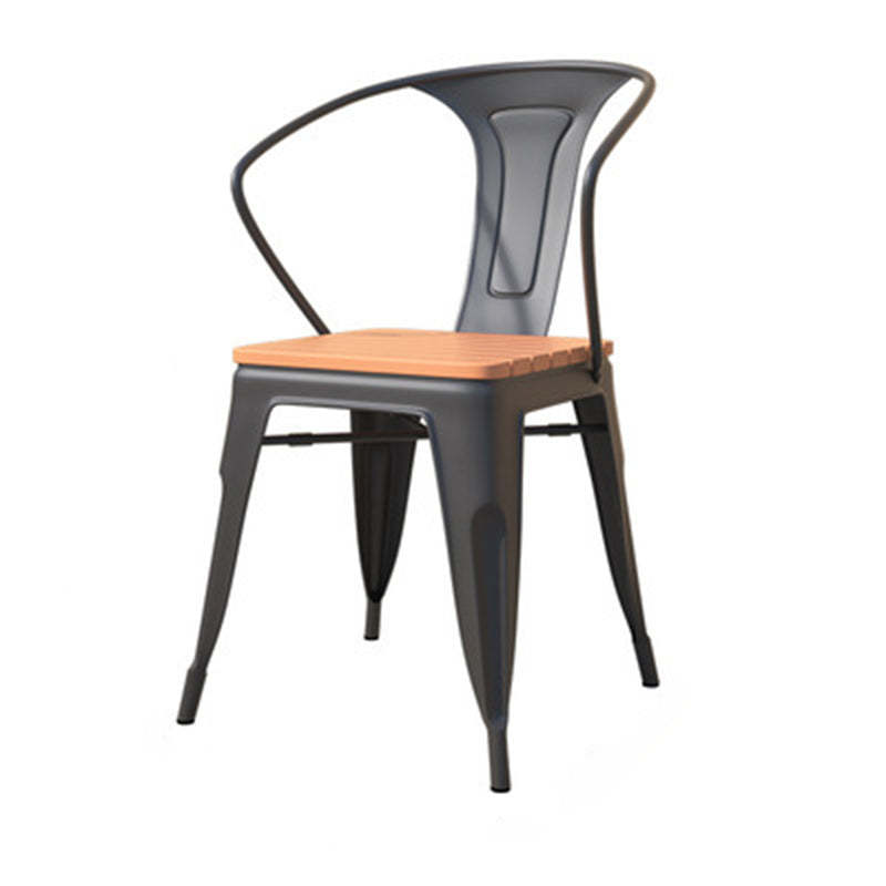 Nordic Plastic Square Outdoor Dining Chair