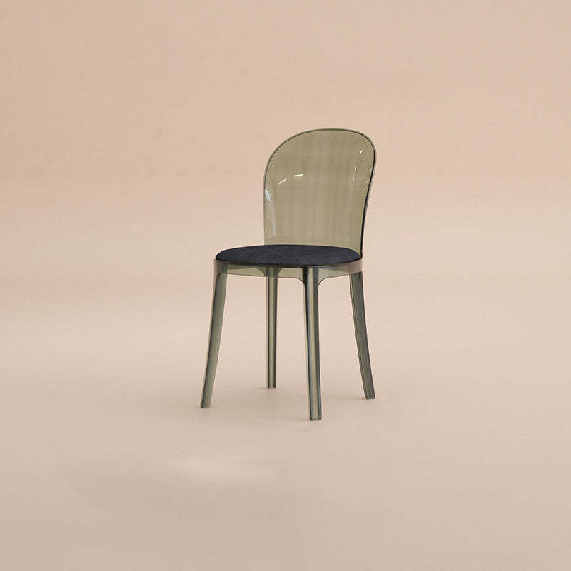 Wood nordic curved accent chairs