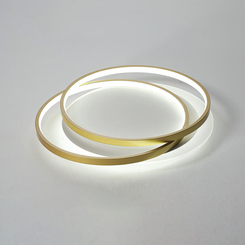 Nordic Luxury Circle Aluminum LED Flush Mount Light
