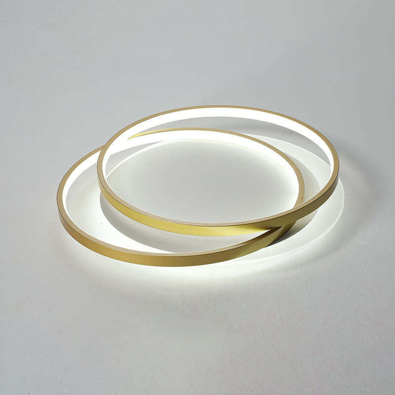 Nordic Luxury Circle Aluminum LED Flush Mount Light