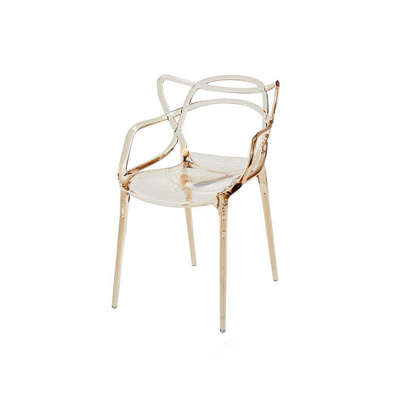 Lighom curved acrylic dining chairs & benches for kitchen