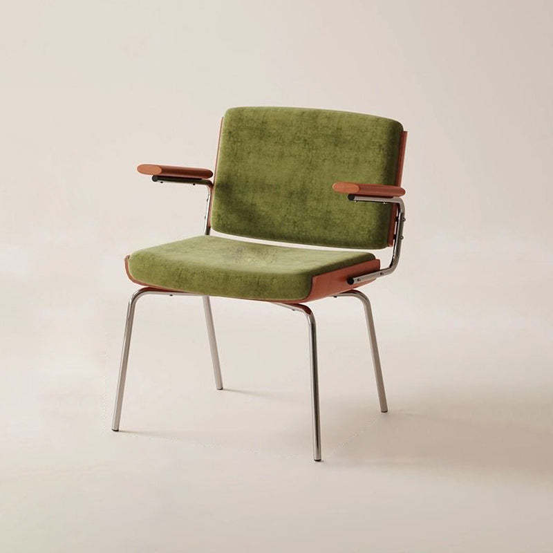 Vintage Wood Plated Iron Dining Chair